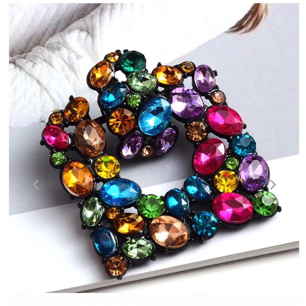 Glamour Belle Multicolored Earrings - Picture 3 of 6